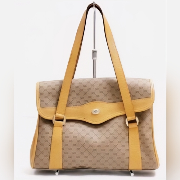 Elegant Beige and Yellow Women's Bag - Picture 1 of 1